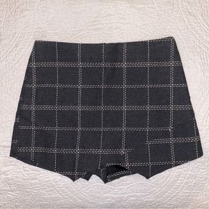 Blue Blush Plaid Skort